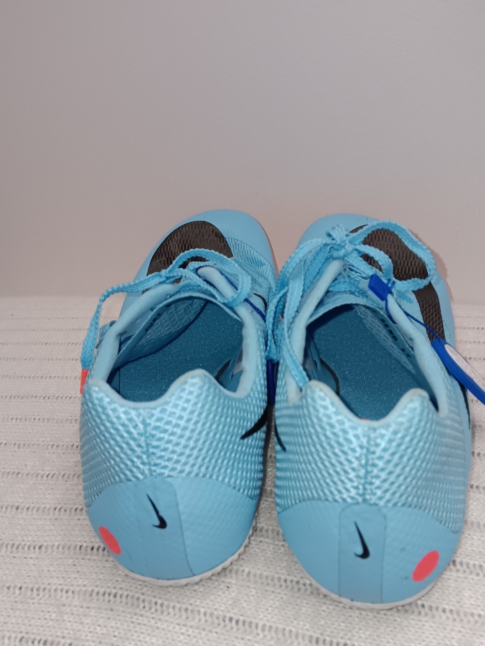 NWT Nike Zoom Rival Sprint Track Spik Women Light Blue Athletic Sneakers, Size 9